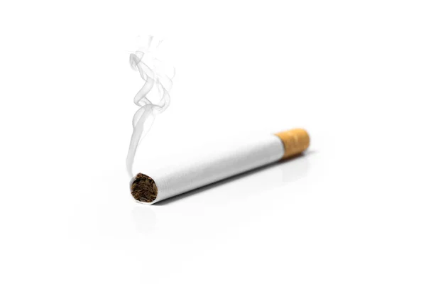 Сигарета Изолированы Белом Фоне Стоковое Изображение