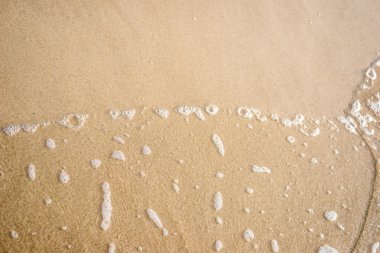 Arkaplanı dalgalı kumsal