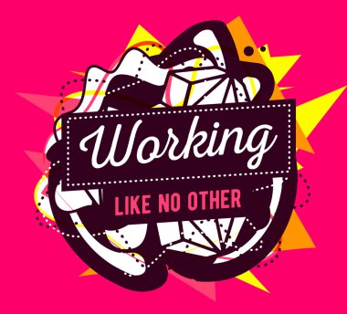 çerçeve ile soyut kompozisyon