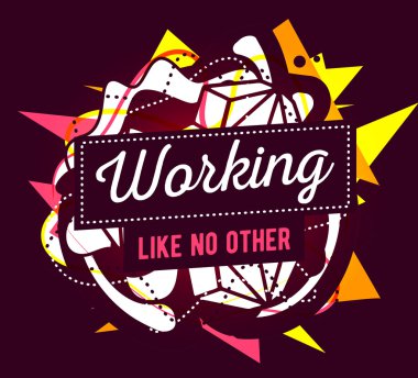 Çerçeveli sarı soyut bileşim