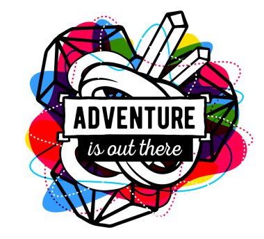 siyah çerçeve ile soyut kompozisyon