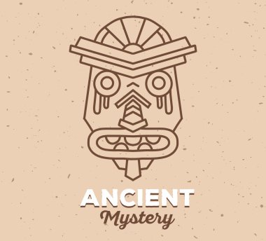 Etnik kabile maskesi 