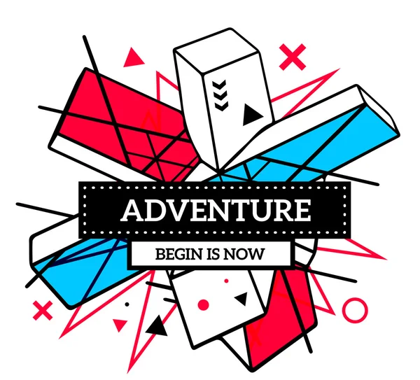 renkli soyut kompozisyon illüstrasyon