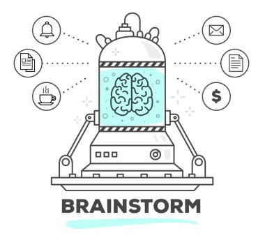 Beyin çalışmasıyaratıcı profesyonel mekanizma