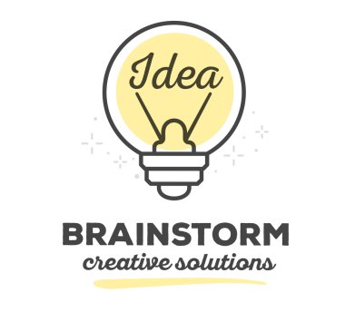 Metin ile yaratıcı ampul 