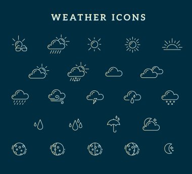 Hava Tema Icon set