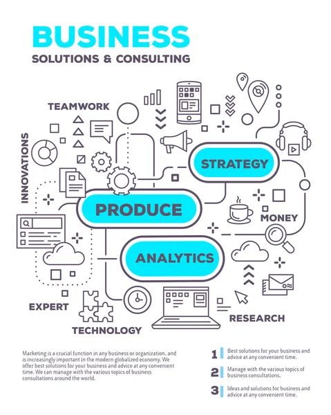 Ilustración de concepto creativo vectorial del proyecto de negocio gráfico w — Vector de stock