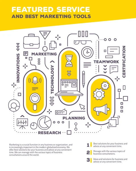 Vektor kreatív koncepció illusztráció, grafikon üzleti projekt w — Stock Vector