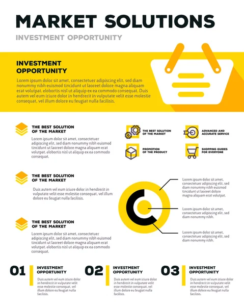 Infografía de plantilla de negocio corporativo vectorial con coche comercial — Vector de stock