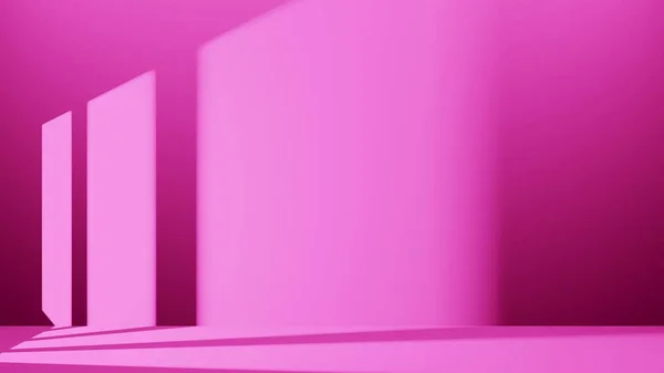 Illustratie Van Roze Scène Met Venster Licht — Stockfoto