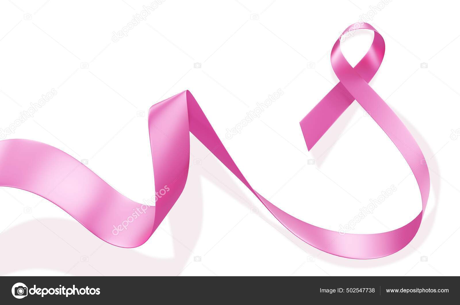 Pink And White Ribbon Frame Stock Illustration - Download Image