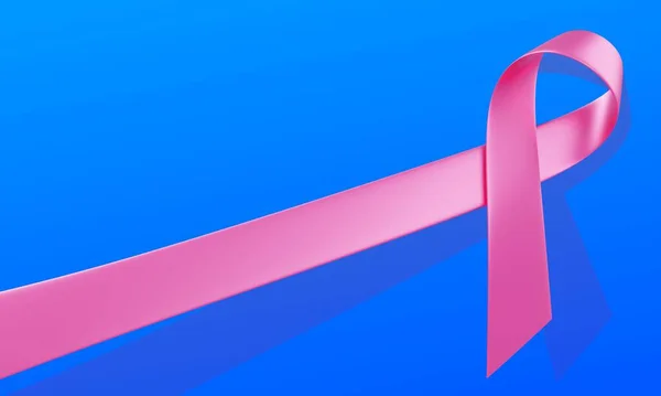 Simbolo Della Campagna Sensibilizzazione Cancro Seno Mese Illustrazione Della Consapevolezza — Foto Stock