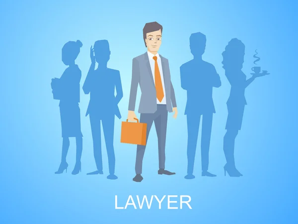 Uomo avvocato — Vettoriale Stock