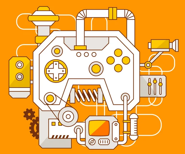 Mechanismus joysticku. — Stockový vektor