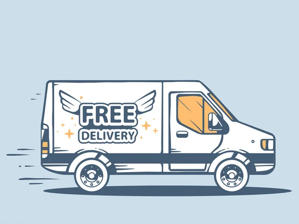 Delivering goods — Stock Vector