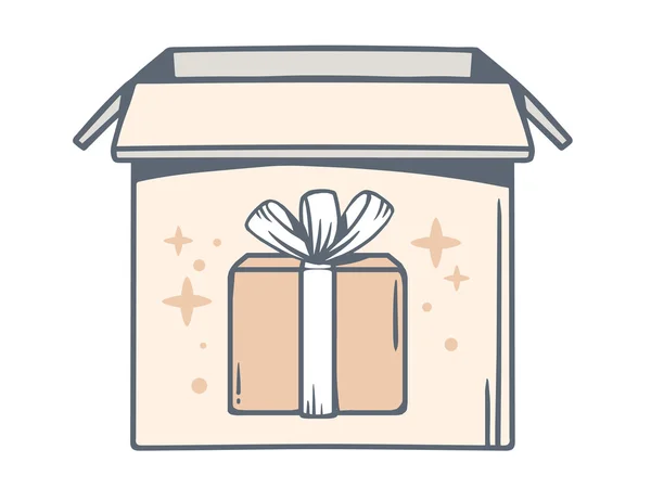 Gift box icon — Stock Vector