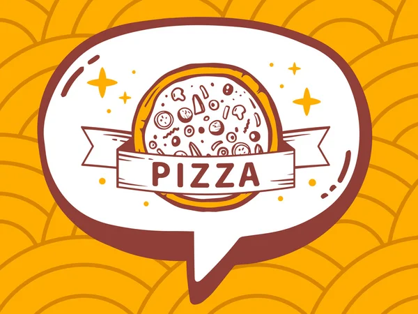 Icon of pizza — Stock Vector