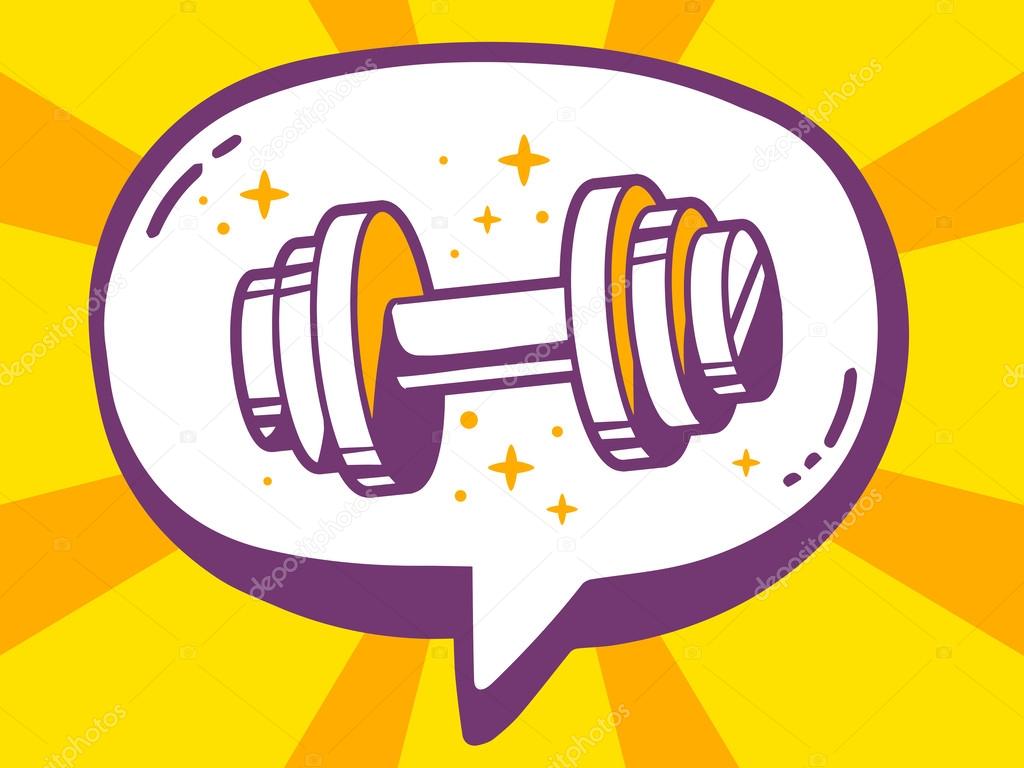 icon of dumbbell