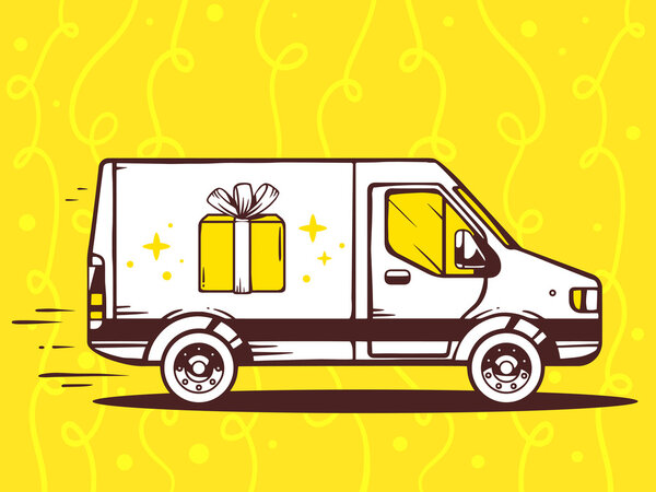 Быстрая доставка подарочной коробки
