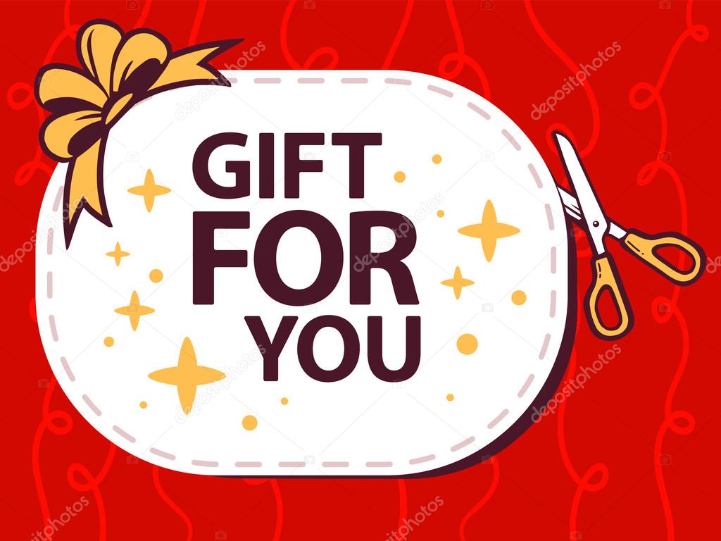 Icon of gift for you