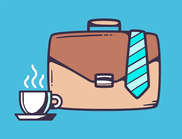 Funda con taza de café — Vector de stock