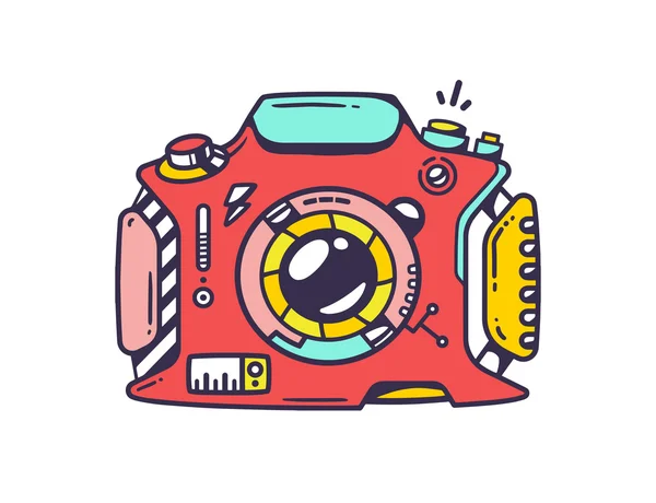 Colorful photo camera — Stock Vector
