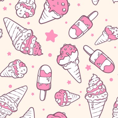 Yıldız ve nokta ile dondurma kalıbı