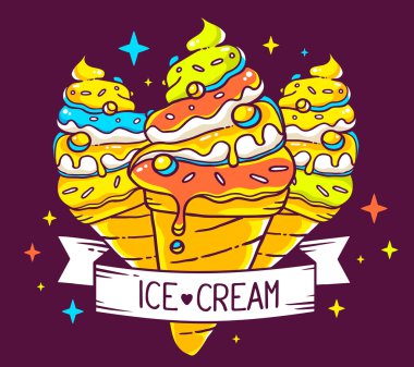 Dondurmalar şerit ve yazıt ile