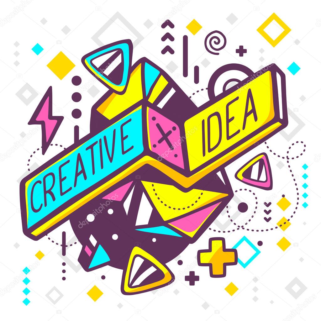 bright creative and idea quote