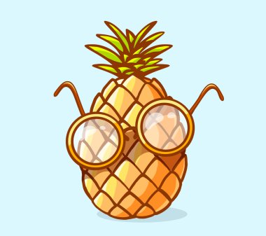 Gözlüklü inek ananas