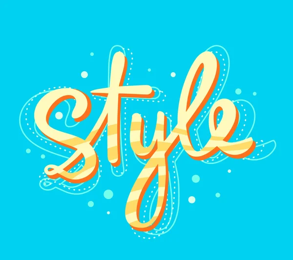 Style de lettrage jaune vif — Image vectorielle