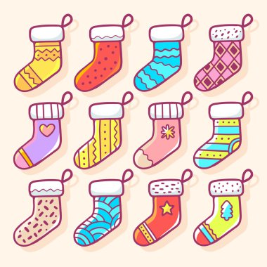 Christmas decorated socks