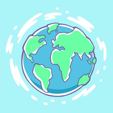 planet Earth illüstrasyon