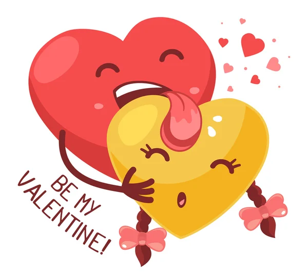 Valentines Day greetings card — Stock Vector
