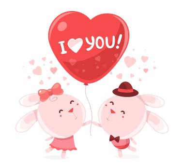 Sevgililer günü tebrik kartı