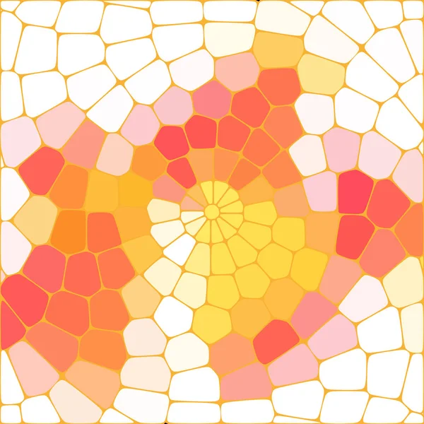 Orange sten vektor mönster på en vit bakgrund — Stock vektor