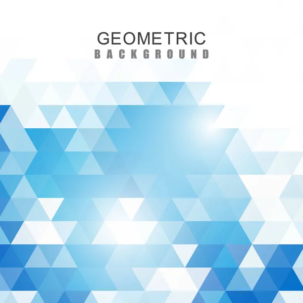 Geometric shaped design of blue hexagons. Brochure Template — Stock Vector