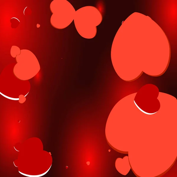 Valentine s day background with hearts. Vector illustration — Stock Vector