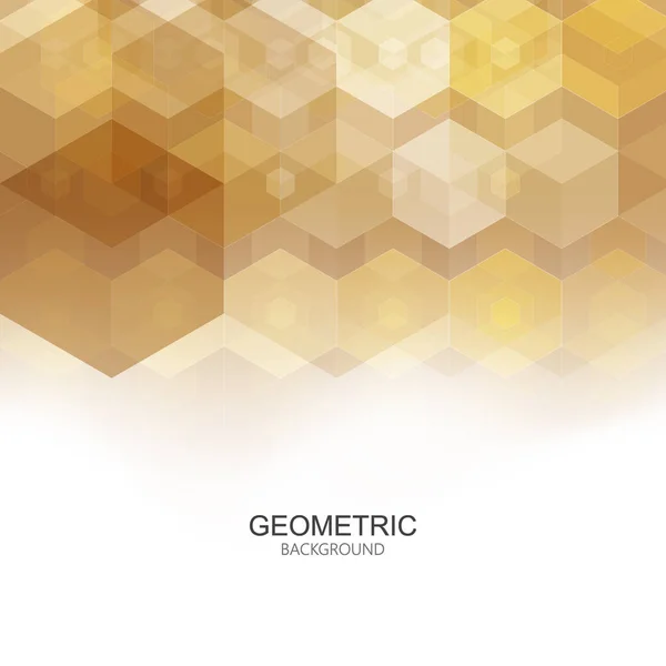 Template Design, Geometrische moderne bruine Hexagon abstracte achtergrond eps10 — Stockvector