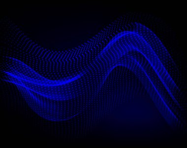 Soyut mavi arkaplan. Gelecekçi vektör çizimi. Teknoloji arka planı Epist10