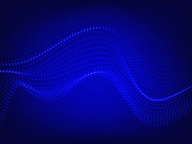 Soyut mavi arkaplan. Gelecekçi vektör çizimi. Teknoloji arka planı Epist10