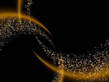 Soyut açık altın dalga fütüristik arka plan. Vektör illüstrasyonu E10