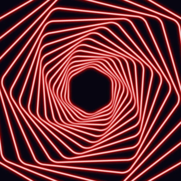 Ovalos de neón rojo o círculos para el fondo de efecto de luz. Se puede utilizar para plantilla de luminosidad o fondo abstracto para folleto, póster — Archivo Imágenes Vectoriales