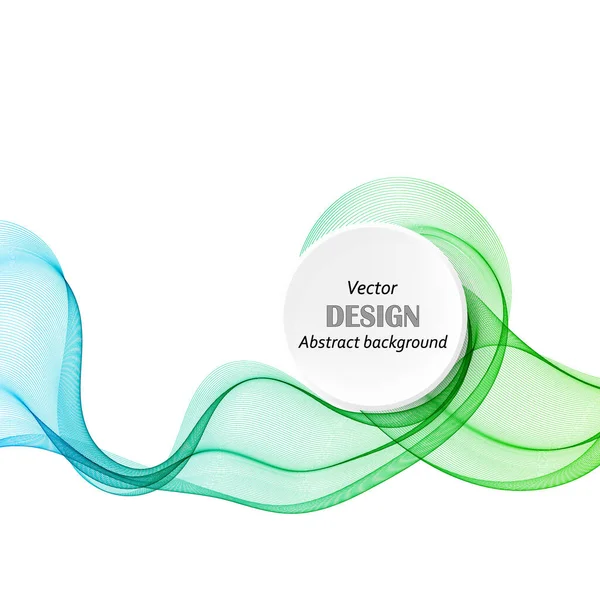 Abstrakte bunte Vektorhintergrund, Farbe transparente Welle für Design-Broschüre, Website, Flyer. — Stockvektor