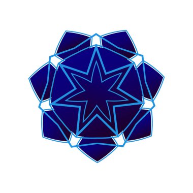 Kar Tanesi Noel simgesi beyaz arkaplanda izole edildi. Web sitesi veya sunum için soyut web tasarım ögeleri