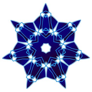 Kar Tanesi Noel simgesi beyaz arkaplanda izole edildi. Web sitesi veya sunum için soyut web tasarım ögeleri