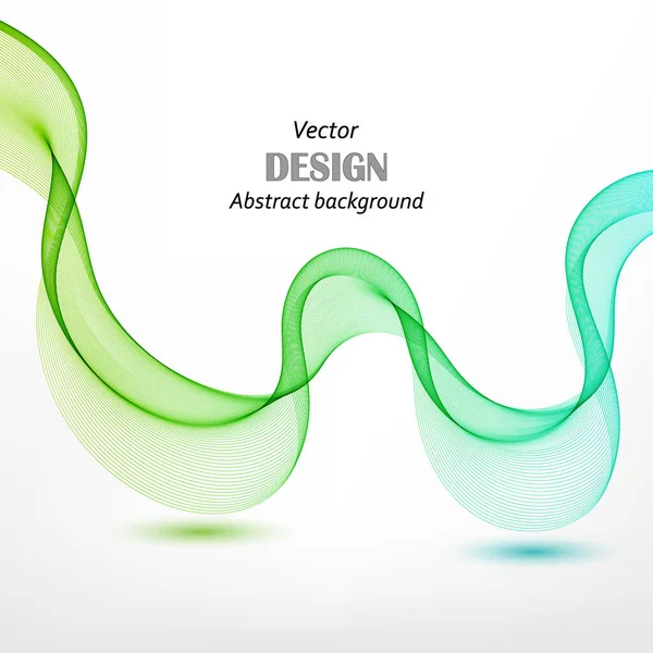 Fondo de vector colorido abstracto, onda transparente de color para folleto de diseño, sitio web, folleto. — Vector de stock