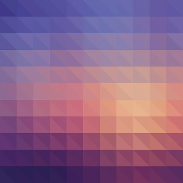 Streszczenie niebiesko-fioletowe tło z trójkątem mozaikowym. Wektorowy wzór kolorowych kształtów geometrycznych. — Wektor stockowy