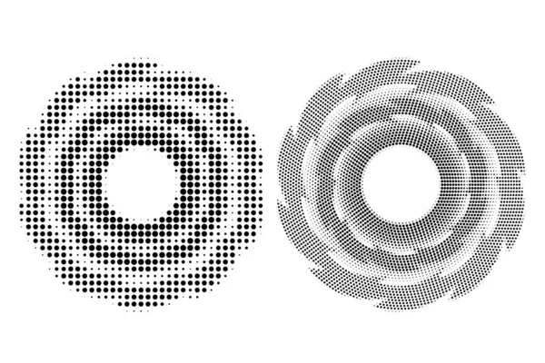 Μισοτονικές τελείες κυκλικής υφής. Αφηρημένο φόντο κύκλο. Γεωμετρικό μοτίβο διανύσματος. — Διανυσματικό Αρχείο