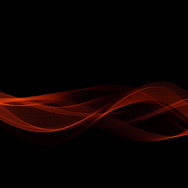 Soyut ışık kırmızı dalga fütüristik arka plan. Vektör illüstrasyonu.